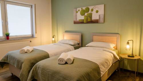 janu-homes - 2 Zimmer Apartment - 4 Betten, Lahnblick vom Amselweg - Photo 3, towels