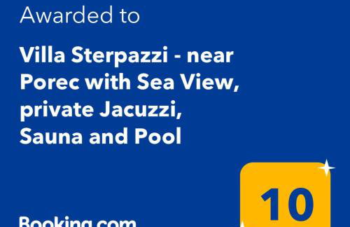 Villa Sterpazzi near Poreč with heated private pool, sea view, jacuzzi and sauna - Foto 64