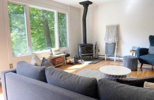 Fireplace Catskill Views Overlook Lake Cabin - Foto 13