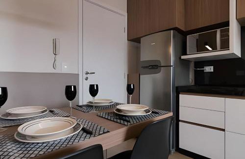 Studio prox shopping Curitiba Wifi, TV a Cabo e ar by UROOMS - Foto 11