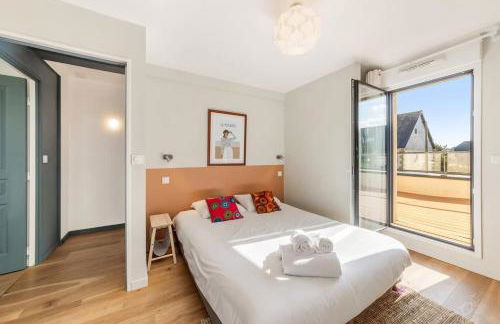 La Marinière - Terrasse et parking, proche plage - Foto 12