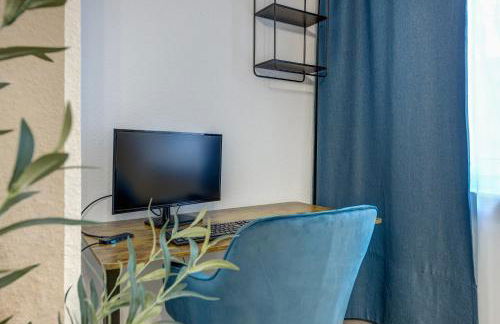 Zentrale Design Wohnung in Ufernähe - 105 qm - Parkplatz - Küche - Netflix - Foto 4