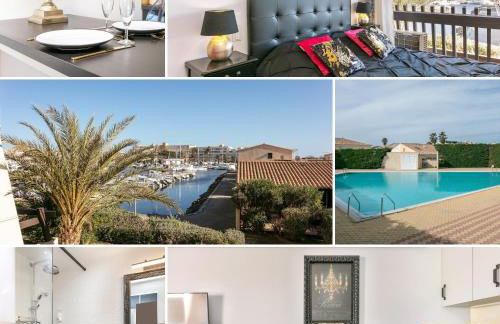 Le Barocci Port vénus - Appartement luxe - vue port - piscine - parking - Village Naturiste - Foto 2