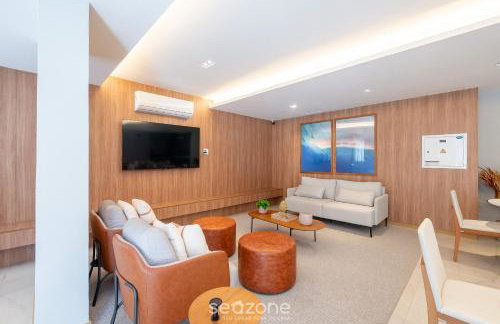 Aptos completos com lazer a poucos minutos da praia HFOs - Foto 4