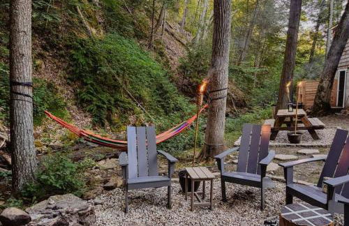 Creek Side Cabin with Wood Fired Hot Tub and Fire Pit - Foto 43