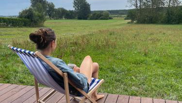 Skrzydła Biebrzy- Eco Cottage nad rzeką Narwią - Biebrza NP - Foto 3, Garden view