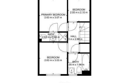 Spacious 3-Bed Home, Parking, Garden, Sleeps 7 - Foto 46