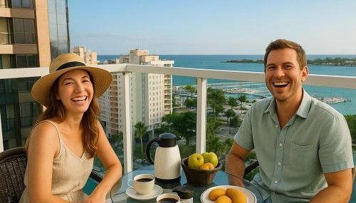 Flat Praia do Canto Iate Clube long Stay - Foto 2