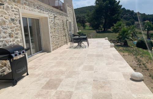 La Venturonne Appartement neuf Rez de jardin 45 m2 vue mer et vignes 10 mn des plages - Foto 7