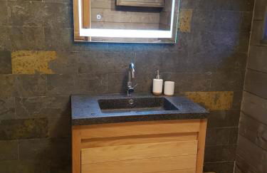 La Pinéguette maison 12 personnes spa 6 pers décoration chalet sauna 4 pers - Foto 16