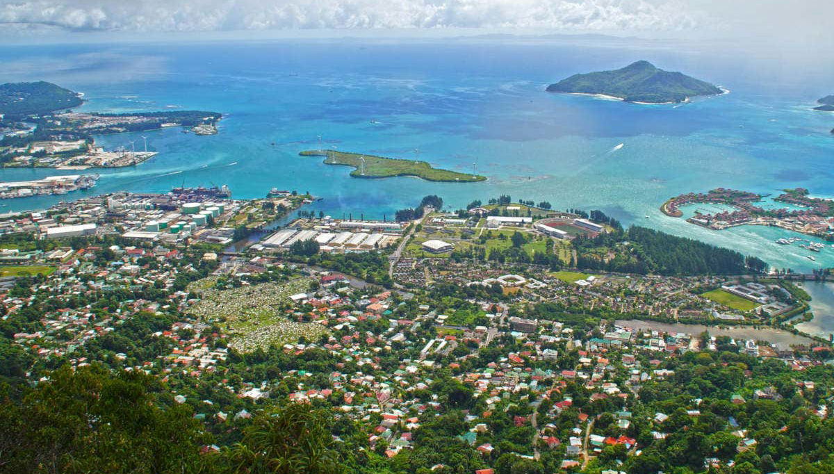 Panorâmica do arquipélago de Sainte-Anne