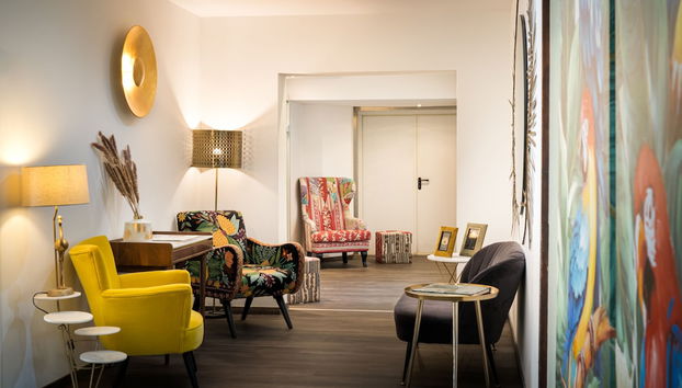 Zona de estar del vestíbulo