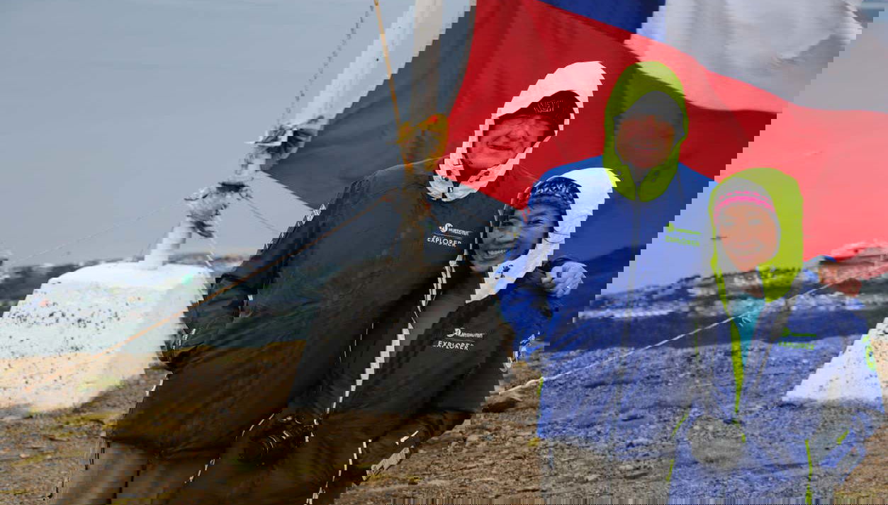 Desfrutando da trilha ao Cerro Bandera