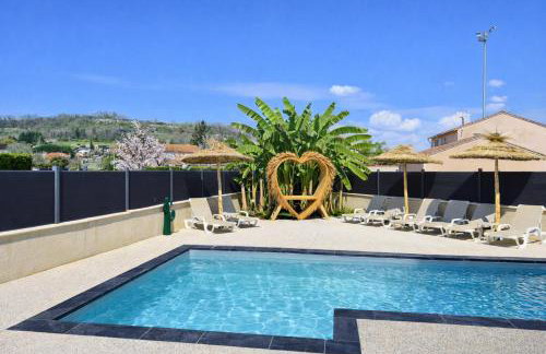 Sublime villa des Oliviers - Piscine chauffée, espace détente, Baby-foot, cuisine extérieure - proche d'Agen - Foto 40