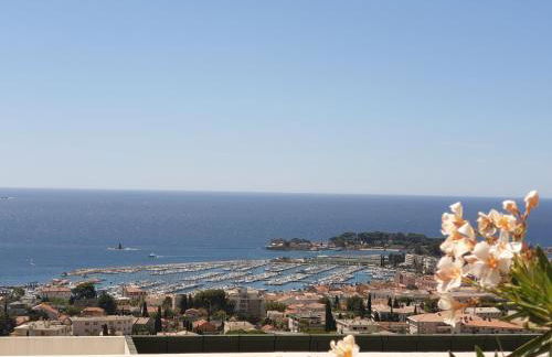 VUE EPOUSTOUFLANTE SUR BANDOL & LA MER 2 pièces, piscine tout confort 4 étoiles, très calme, terrasse spacieuse sans vis à vis, parking privé résidence standing - Foto 5