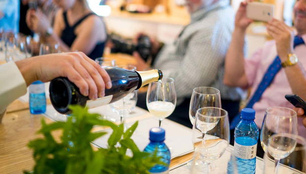 Durante la degustazione di vino