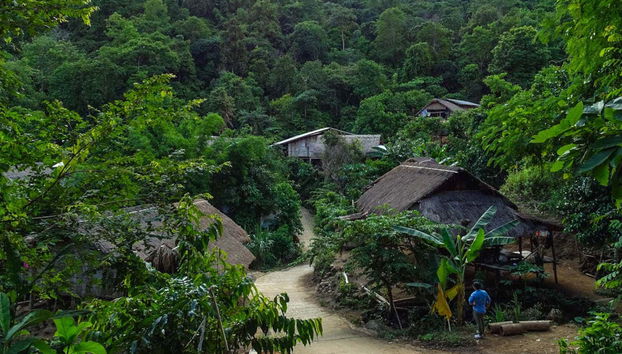 Villaggio del nord della Thailandia
