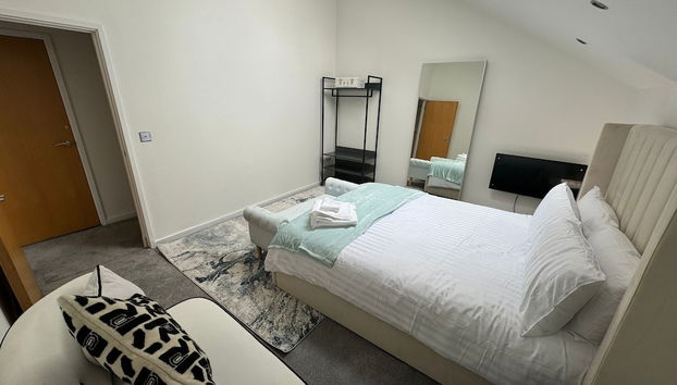 Luxury Loft Style 2 Bed Apartment Next to Excel/o2 - Foto 4, Habitación