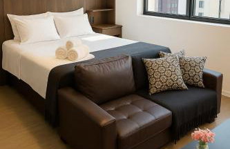 Flat São Paulo Moema, garagem privativa, sauna, piscina, recepção 24hrs ao lado do metrô - Foto 1