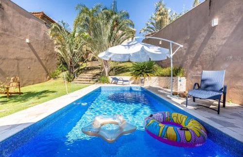 Atibaia com piscina, churrasqueira, sinuca, pingpong - Foto 4