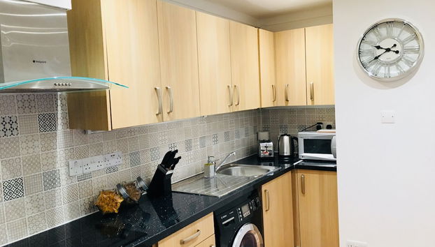 Fountain View 1BR Flat-Free Parking - Foto 5, Cocina privada