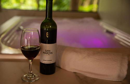 Chalé Canadense com Hidromassagem Pousada Índios Koroados - Foto 9