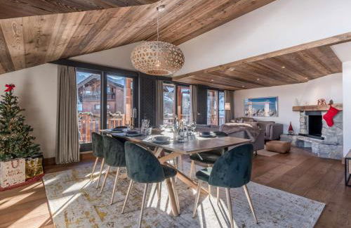 Duplex skis aux pieds, Courchevel 1850, 99m², 6 pers., cheminée, balcons, garage, WiFi - FR-1-631-132 - Foto 2