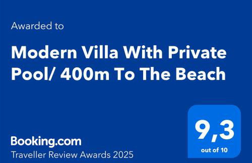 Modern Villa With Private Pool/ 400m To The Beach - Foto 30