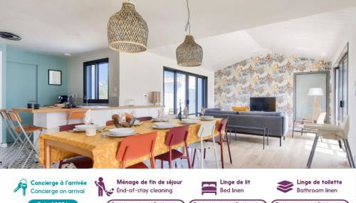 maison neuve- 6 adultes & 4 enfants - 350m plage - Foto 3