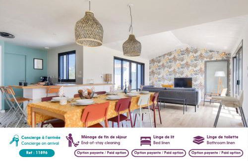 maison neuve- 6 adultes & 4 enfants - 350m plage - Foto 3