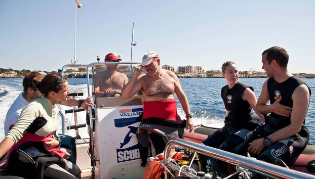 Durante la salida en barco