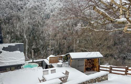 Chalet Le René-Sens - 5 pers - Grande terrasse - bain nordique SPA - Piscine - Foto 3