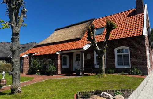 Lindenhuus-Urlaub unter einem Teilreetdach-Terrasse - Nahe Norden-Norddeich - Foto 2