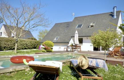 Kercolette, maison avec piscine non chauffée proche des plages - Foto 36