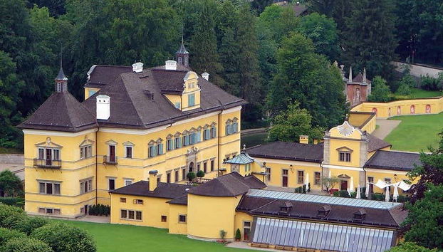 View of the castle from the sky