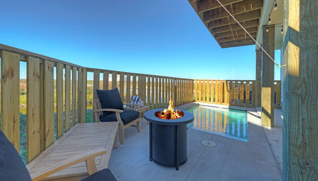 Cart-friendly Boardwalk to the Beach Private Pool Firepit Pond Views Bayview - Foto 4, Habitación