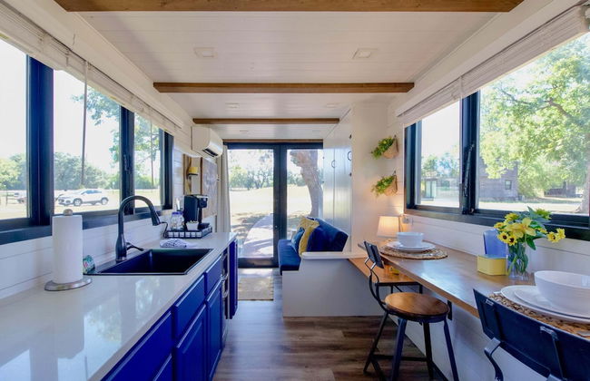 Yellow Blue Elegant Container Tiny House - Foto 39