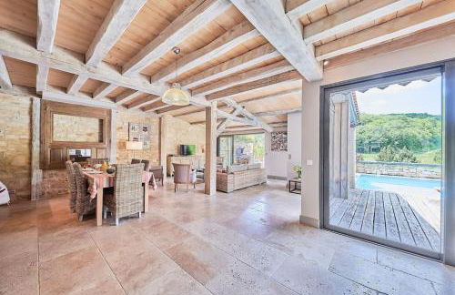 Maison 5 étoiles luxe 6p piscine privée chauffée Lascaux - Foto 1