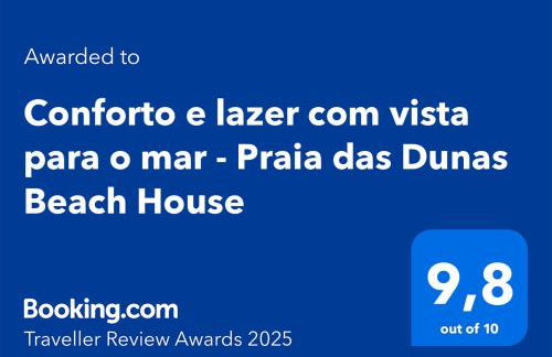 Conforto e lazer com vista para o mar - Praia das Dunas Beach House - Foto 52