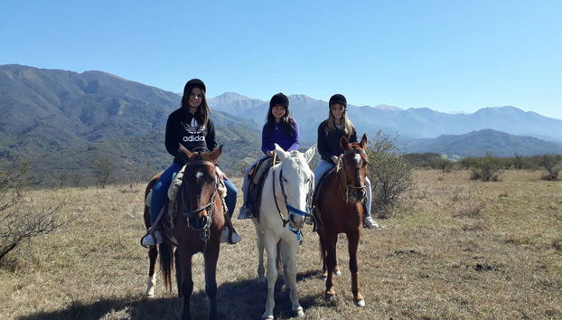 Enjoying a horseback ride in San Lorenzo