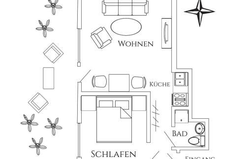 Antares Spiekerooger Gästehaus-Sonnengartenterrasse West - Wohnung 2 - Foto 12
