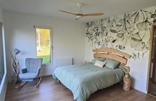 Gîte de rural de 15 personnes, bain nordique, rivière et nature - Foto 19