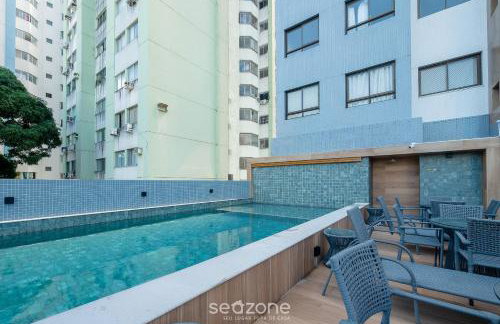 Aptos completos com lazer a poucos minutos da praia HFOs - Foto 2