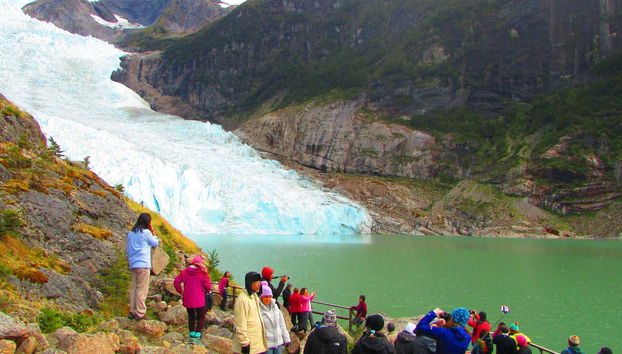 A view of the Serrano Glacier