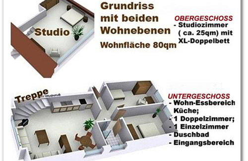 4-ZIMMER-FERIENWOHNUNG DEICHWIESE -Westerland-Sylt - Garten - Terrasse - 3 Schlafzimmer - 2 - 5 Pers - Foto 21