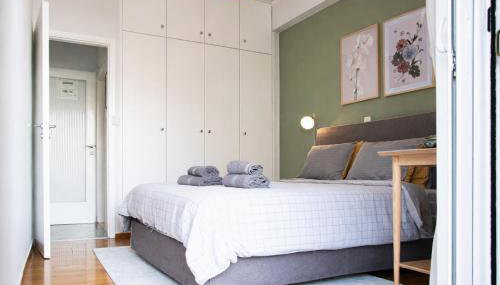 Modern Apartment in Cholargos - Foto 4, towels, wardrobe