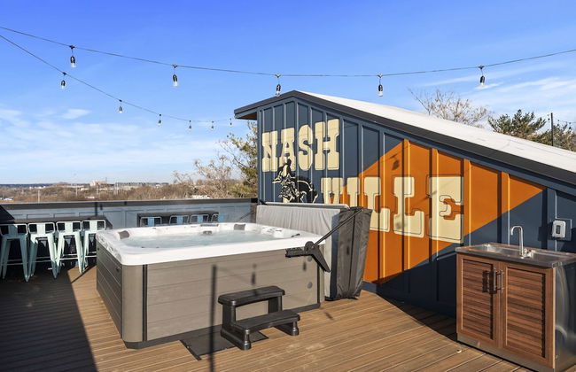 Luxury Hot tub Rooftop Deck Game Room Nashville - Foto 61