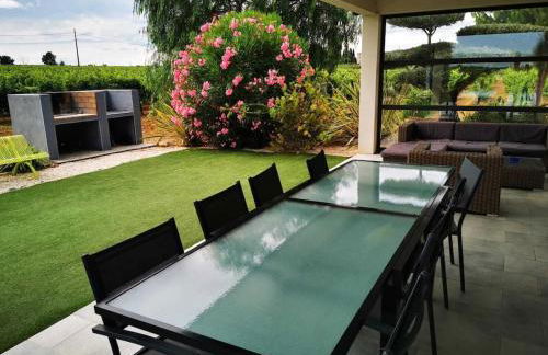 Villa contemporaine avec piscine à débordement dans un domaine viticole - Foto 13