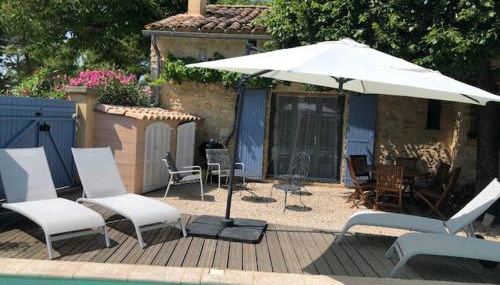 Maison de plain pied pour 4 pers piscine Lussan - Foto 3