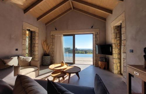 Elaiopetra Kefalonia - Stonehouse Hideaway with pool - Modern Luxury with Serene Sea and Mountain Views - Foto 7